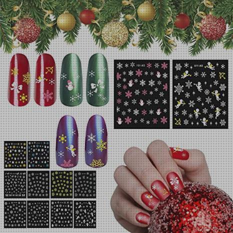 Las mejores marcas de uñas pegatinas uñas navidad