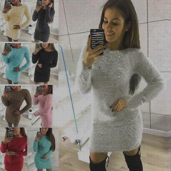 Oportunidades Vestidos Lana Mujer Invierno para el BlackFriday